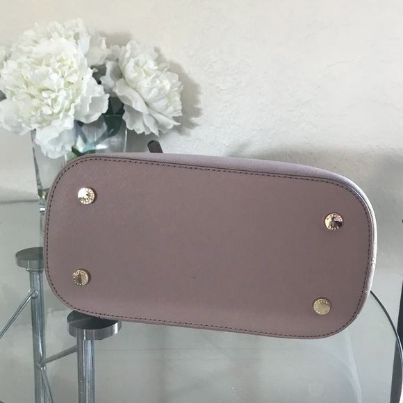 Michael Kors Saffiano Frame Fawn Tote Purse Bag - Picture 4 of 8